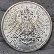 Anhalt Dessau 3 Mark 1914 25. Hochzeitstag von Friedrich II. und Marie von Baden Silberhochzeit USA uncirculated min. scr. toned