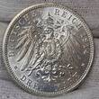 Anhalt Dessau 3 Mark 1914 25. Hochzeitstag von Friedrich II. und Marie von Baden Silberhochzeit USA uncirculated min. scr. toned