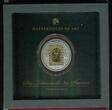 Cook-Inseln, Cook Islands 20 Dollars Silbermünze mit Goldinlay 2011 Masterpieces of Art - Tutankhamun - PP 1/4 Unze FEINGOLD! Proof with box & coa, without carton