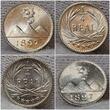 Guatemala 1/4 Real 1897 Circulation Coin Uncirculated