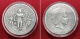 Salomonen, Solomon Islands 5 Dollar Silbermünze 2017 Gladiators - 2 OZ Silver Coin - Gladiatoren - Secutor Antique Finish with box, carton & coa