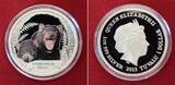 Tuvalu 1 Dollar Silbermünze - 1 oz Silver Proof Coin 2013 Endangered Series - Tasmanian Devil - Tasmanischer Teufel Proof colorated with original packaging
