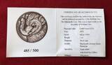 Burkina Faso 1000 Francs CFA Silbermünze 2015 Mammoth - Mammuth - Baby -sehr kleine Auflage - RAR! Handmade Antique Finish with box, carton & coa