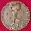 Germany Deutschland Karl Götz Große Bronzegussmedaille Auf die Mobilmachung 1. Weltkrieg 2. August 1914 As Cast