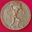 Germany Deutschland Karl Götz Große Bronzegussmedaille Auf die Mobilmachung 1. Weltkrieg 2. August 1914 As Cast