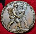 Germany Deutschland Karl Götz Medaille Große Bronzegussmedaille 85 mm 1914 Waffenbrüderschaft, Ich hatt´einen Kameraden Wilhelm II. Franz Joseph I. 1 Almost as cast usual casting flaws