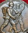 Germany Deutschland Karl Götz Medaille Große Bronzegussmedaille 85 mm 1914 Waffenbrüderschaft, Ich hatt´einen Kameraden Wilhelm II. Franz Joseph I. 1 Almost as cast usual casting flaws