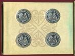China, Volksrepublik 4 x 10 Yuan 2000 A Dream of Red Mansions - Der Traum der roten Kammer Proof with box, coa & carton with certificate