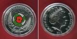 Neuseeland 50 Cent Silbermünze - 1 oz Silver Proof Coin 2018 Centenary of the First World War - Armistice - Waffenstillstand Proof colorated with metal box & coa