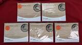 Bundesrepublik Deutschland, Germany FRG 5 x 10 Euro Gedenkmünzen komplett 2020 Komplettsatz - Serie Luft bewegt - An Land - alle Prägestätten A D F G J German proof orig. pack.