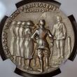 Germany Deutschland Karl Goetz Medaille SILVER Silbermedaille 1923-DATED Albert Leo Schlageter Hinrichtung 26. Mai 1923 Bayer Hauptmünzamt NGC Top Pop NGC MS 64