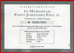 Vatikan Medaillen IMM 4 Silbermedaillen - insgesamt 200 Gramm Feinsilber 2005 In Memoriam Papst Johannes Paul II. ,Gedenksatz aus 4 Silberprägungen: Proof with capsules & coa