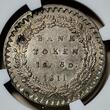 England Großbritannien United Kingdom 1S/6P 18 Pence 1811 BANK OF George III. 1 Schilling Six Pence Token NGC MS 62