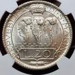 San Marino 20 Lire 1935 R Nice Luster NGC MS 61