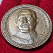 Deutschland Germany Kaiserreich WWI Bronzemedaille Guß 1916 Dated General von Linsingen Siegfried mit Schwert Unc toned matte min scr. contact marks