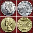 Komoren Archipel des Comores Essai Proben Pattern Set 1 - 20 Francs 5 Coins 1964 Monnaie de Paris Satz fünf Münzen 3 x Aluminium, 2 x Alu/Bro. Uncirculated Alu/Bro coins some haze