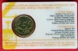 Vatikan 50 Cents Kursmünze 2017 Papst Franziskus - Coincard No. 8 unc. coincard