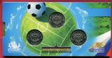 Russland Satz von 3 x 25 Rubel Fußball-WM 2018