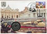 Vatikan Franziskus 2 Euro Gedenkmünze & 1,10 Euro Briefmarke 2018 50 Todestag Pater Pio - Originalausgabe Numisbrief unc with philatelic-numismatic cover