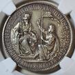 Karl Goetz Deutschland Weimarer Republik Germany SILVER 1930-DATED Kaiser Barbarossa 1180 Belehnung Otto von Wittelsbach mit Bayern NGC MS 63 Matte