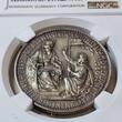 Karl Goetz Deutschland Weimarer Republik Germany SILVER 1930-DATED Kaiser Barbarossa 1180 Belehnung Otto von Wittelsbach mit Bayern NGC MS 63 Matte