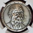 Germany Deutschland Karl Götz Medaille Bronze Medaille Versilbert silvered 1938-DATED Graf Zeppelin 100. Geburtstag Birthday Christening Taufe LZ 130 NGC MS 62