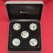 Tuvalu 5 x 1 Dollar Farbmünzen 2011 Heroes & Villains Helden und Schurken Proof colorated coin set with box, coa & carton