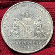 Germany Deutschland Bayern Bavaria 2 Taler Doppeltaler 1854 Maximilian II. Joseph 1848 - 1864 Unc- cleaned min scr.