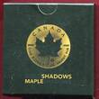 Kanada 5 Dollars Silbermünze 2016 Maple Leaf (verfeinert mit 24-Karat-Gold & schwarzen Ruthenium, sehr selten/rar) BU in capsule, certificate, orig. packaging