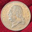 Frankreich France Kingdom 5 Francs 1822 K Louis XVIII. Ludwig Bordeaux Mint Mintage only 393000 au small scr.