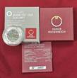 Österreich Austria 25 Euro Niobium 2021 Niob Mobilität der Zukunft Bimetall Bicolor Smart Mobility USA UNC box COA