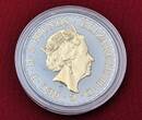 United Kingdom, Großbritannien 2 Pfund Pounds Silbermünze - 1 Unze Silber 2016 Gold Shadows - Britannia Shadows BU black rhuthenium & 24 kt gold with box & coa