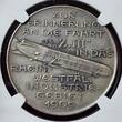 Germany Deutschland Kaiserreich Silvermedal Silbermedaille 1909 Zeppelin Thaler Fahrt Rhein Westfäliches Industriegebiet Z III NGC UNC Details Cleaned