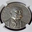 Germany Deutschland Kaiserreich Silvermedal Silbermedaille 1909 Zeppelin Thaler Fahrt Rhein Westfäliches Industriegebiet Z III NGC UNC Details Cleaned