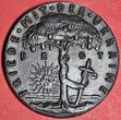 Germany Deutschland Karl Götz Medaille Eisen Gußmedaille geschwärzt 1918 Frieden mit der Ukraine Peace with .. Brot Bread AU almost as cast usual casting flaws
