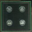 Kanada 4 x 50 Cent Silbermünzen 1996 Fifty Cent Four Coin Set - Litte Wild Ones proof in capsule, box with certificate