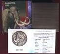Burkina Faso 1000 Francs CFA Silbermünze 2015 Mammoth - Mammuth - sehr kleine Auflage - RAR! Handmade Antique Finish with box, carton & coa