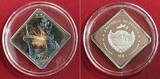 Republic of Palau 10 Dollar Silbermünze teilvergoldet - 2 oz Silber 2010 USSR Soviet Battleship Marat - Kriegsschiff - 2 oz Silver Proof Coin Proof (great toning) with original packaging