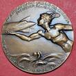 Deutschland Weimarer Republik Germany Bronzemedaille 1924 Graf Zeppelin LZ 126 Amerikafahrt Reparationsluftschiff uncirculated matte