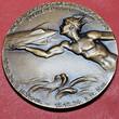 Deutschland Weimarer Republik Germany Bronzemedaille 1924 Graf Zeppelin LZ 126 Amerikafahrt Reparationsluftschiff uncirculated matte