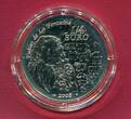 Frankreich 0,25 Euro Silbermünze 2008 Jahr der Ratte BU in capsule, certificate, orig. packaging