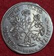 Livorno Großherzogtum Toskana Scudo Pezza della rosa 1718 Cosimo III. De Medici AU cleaned