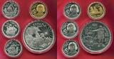 Spain Spanien 3 x 10, 1 x 50 1 x 400 Euro 2006 500. Todestag Anniversary Death of Christoph Kolumbus Christopher Columbus Colon Proof with original Packaging