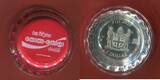 Fiji Fidschi, Inseln Islands 1 Dollar Silbermünze in Form eines Kronkorken 2020 Coca Cola Collectible Coin - World Edition - Sri Lanka Proof with original packaging