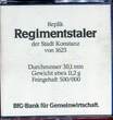 Deutschland Silbermedaille Nachprägung 1623 NP1983 Replik Regimentstaler der Stadt Konstanz von 1623 Proof-, touched