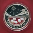Australien 1 Dollar Silbermünze 2008 Treasures of Australia-Serie - Opal proof in capsule w. certificate, orig. packaging