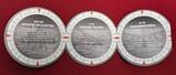 Niue Islands Inseln 4 x 2 Dollars Silbermünzen - 4 Coin Set 2011 Legends of the Air - War Planes - Legenden der Luft - Kriegsflugzeuge Proof with original packaging