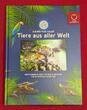 Österreich Austria 12 x 3 Euro Ku/Ni Münzen mit Farbauflage 2016 - 2019 Tiere aus aller Welt - 3 Euro Tier Taler BU colorated with book