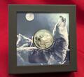 Mongolei 25000 Togrog bzw. Tugrik oder Tögrög Platinmünze 2021 Mystic Wolf Ultra High Relief Mintage Auflage 199 Proof box coa