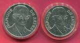 Zaire 2,50 Zaire & 5 Zaire Silbermünzen 1975 Okapi & Berggorilla BU in capsules